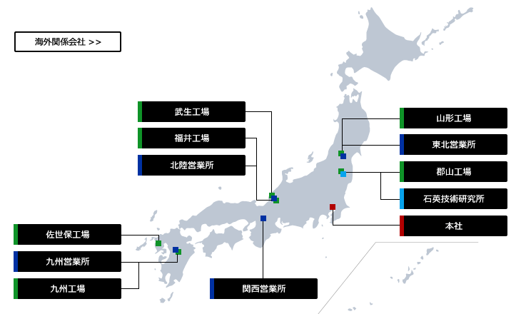 事業所/国内関係会社地図